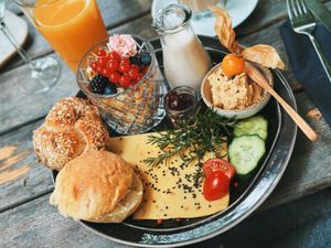 Veganes Frühstück  at Cafe Hygge in Loerrach