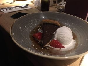 Chocolate tort  at The Flying Horse in Bedford