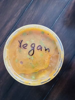 Vegetable Curry and rice (not pictured)  at Bombay Gardens in Newark