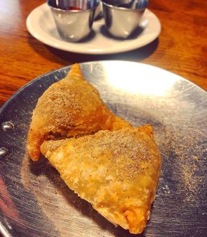 Veg Samosas  at Bombay Gardens in Newark