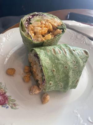 Buffalo cauliflower wrap  at Terra Cafe in Monroe
