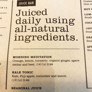 New Georgetown Location!  -  Juice Bar Menu at First Watch in Round Rock