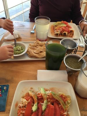 Flautas de barbacoa y de papa at Vege Taco in Mexico City