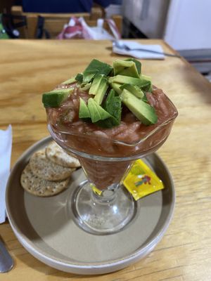 Cóctel de no camarón   at Vege Taco in Mexico City