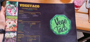 Menú lado 2 at Vege Taco in Mexico City