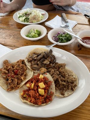 Tacos  at Vege Taco in Mexico City