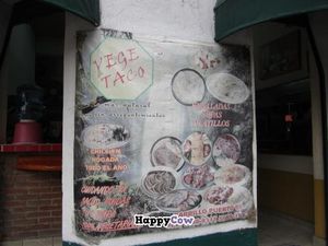100% vegetarian at Vege Taco in Mexico City