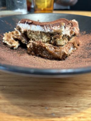 Tiramisu as served  at Vegie Bar Take Away in Fitzroy