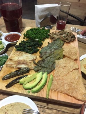 Parrillada at Don Andres Taqueria Vegana in Mexico City