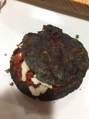 Gordita at Don Andres Taqueria Vegana in Mexico City