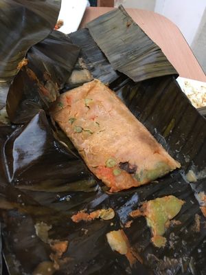 Tamale  at Don Andres Taqueria Vegana in Mexico City