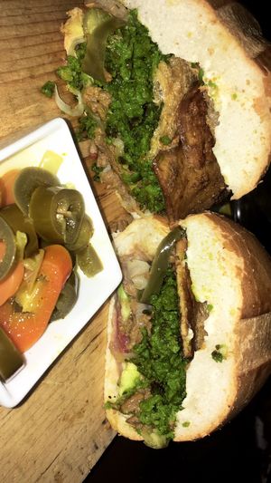 Torta lerma  at Don Andres Taqueria Vegana in Mexico City