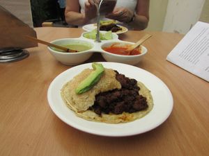 Taco at Don Andres Taqueria Vegana in Mexico City