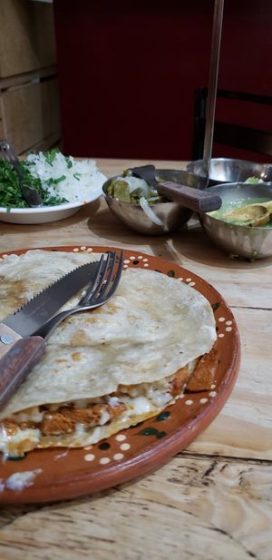 Tasty "Classico" taco at Don Andres Taqueria Vegana in Mexico City