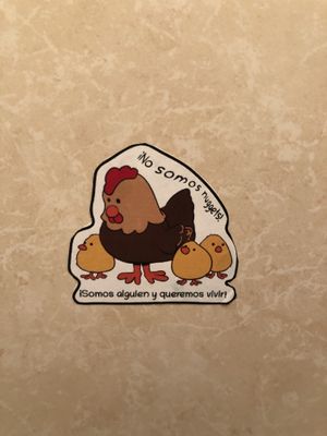 Fun bathroom stickers!  at Don Andres Taqueria Vegana in Mexico City