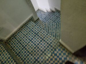 stairs to reataurant at Dar Tajine in Fes