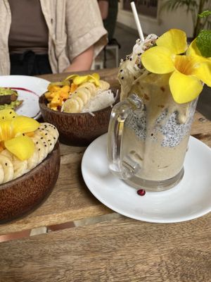 Chia pudding! A bit too much chia for me!  at Shady Lane in Mirissa