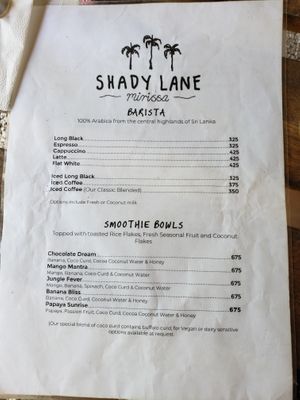   at Shady Lane in Mirissa