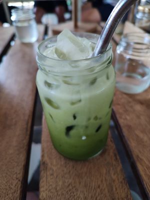 iced matcha at Shady Lane in Mirissa