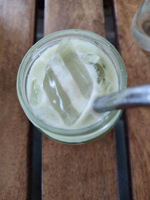 iced matcha at Shady Lane in Mirissa