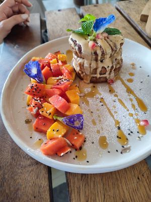 pancakes at Shady Lane in Mirissa