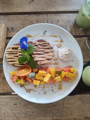 pancakes at Shady Lane in Mirissa