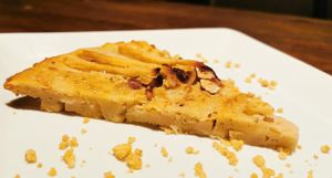 Pear and hazelnut tart, gluten-free at Toutes Les Couleurs in Lyon