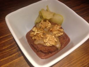 Chocolate, hazelnut and coffee cake at Toutes Les Couleurs in Lyon