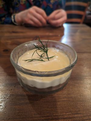 Cheesecake lemon-lavander : a dream! at Toutes Les Couleurs in Lyon