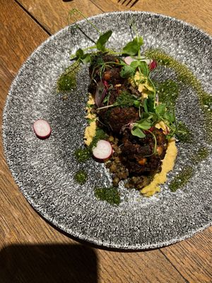 Vegan falafel side or starter at The Lion Hotel in Dartford