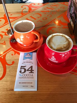  Vegan choc that’s not 70%plus! And they use Bonsoy too!  at San Churro in Joondalup