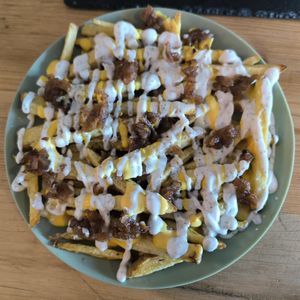 Queen fries at Vegan Queen in Murcia