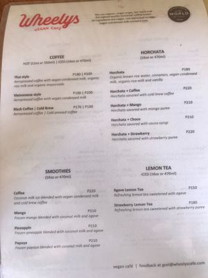 Many options but most they were  sold out.. at Cafe Honest in Siargao