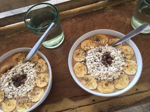 BROWN smoothie bowl at Cafe Honest in Siargao