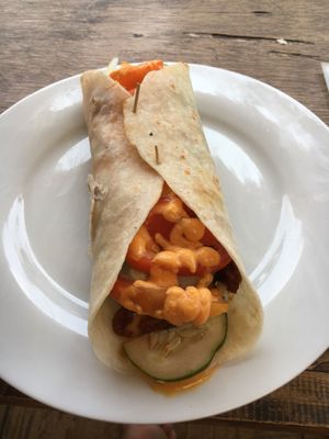 Shawarma wrap  at Cafe Honest in Siargao