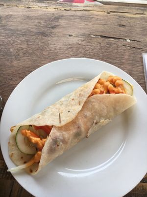 Shawarma wrap  at Cafe Honest in Siargao