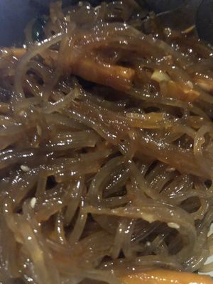 japchae good at Cafe Honest in Siargao