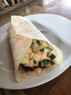 Eggplant gyro at Cafe Honest in Siargao