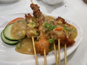 Mock meat skewers at Three Virtues 三德食品 - North Point in Hong Kong Island