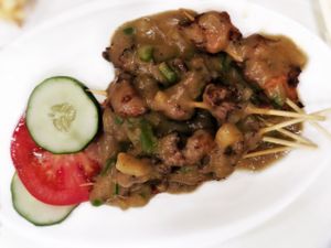 Satay Chicken Skewers at Three Virtues 三德食品 - North Point in Hong Kong Island