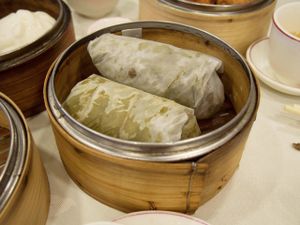 Vegan Dim Sum. at Three Virtues 三德食品 - North Point in Hong Kong Island