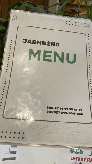 Menu  at Jarmuzno in Bielsko-biala