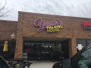 Outside the Cedar Bluff location  at Yassin's Falafel House - N Peters Rd in Knoxville