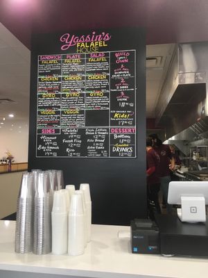 Menu  at Yassin's Falafel House - N Peters Rd in Knoxville