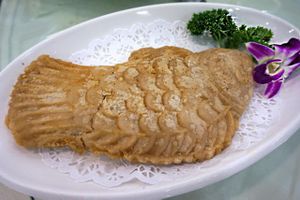 Taro (for eating with sweet and sour sauce) at Three Virtues 三德食品 - Jordan in Kowloon