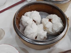 Vegetarian BBQ Meat Buns. at Three Virtues 三德食品 - Jordan in Kowloon