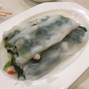 Veggie rice rolls  at Three Virtues 三德食品 - Jordan in Kowloon