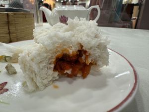 Mock bbq beef bun  at Three Virtues 三德食品 - Jordan in Kowloon