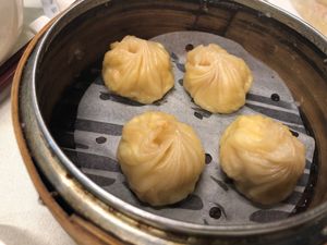 shao long bao dumplings at Three Virtues 三德食品 - Jordan in Kowloon