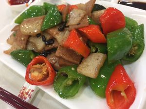 Stir fried capsicum at Three Virtues 三德食品 - Jordan in Kowloon